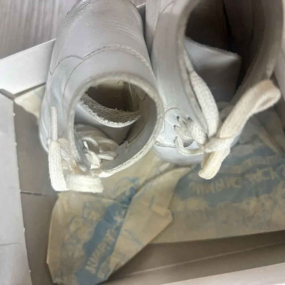 Vintage Baby Jumping Jacks Vaisey Bristol White Leather Shoes Size 3 D Boxed 50s